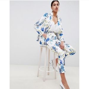 Asos Design Tailored Floral Print Blazer and Pants